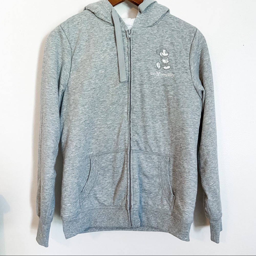 Disney Parks Fleece Lined Zip Up Hoodie